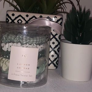 6 pack Lauren Conrad Skinny Green Scrunchies